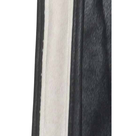 SPANX Faux Leather Leggings Tummy Control With Side Stripe Size M Tuxedo Stripe - Picture 15 of 16